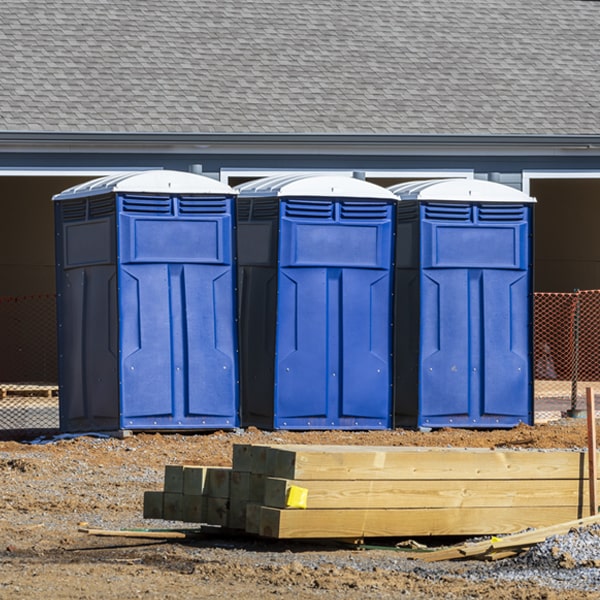 what is the expected delivery and pickup timeframe for the porta potties in Cohasset